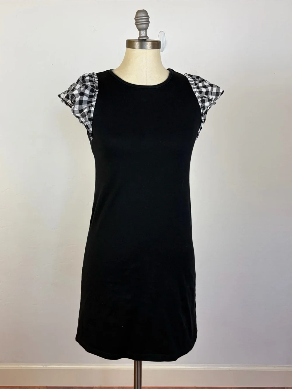 Kate Spade Gingham Flutter Sleeve Dress